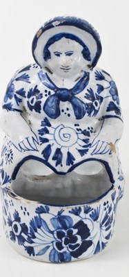 Lot 185 - A rare 18th century Delft earthenware tin...