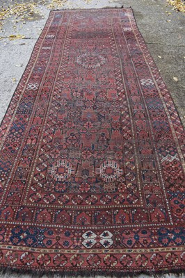 Lot 412a - A large woollen hallway runner / rug, reg...