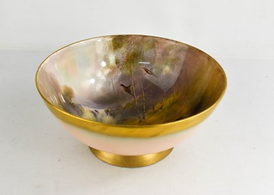 Lot 25 - A Royal Worcester bowl, by JAS Stinton,...