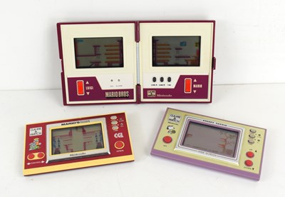Lot 16 - A group of three Nintendo Game and Watch hand...
