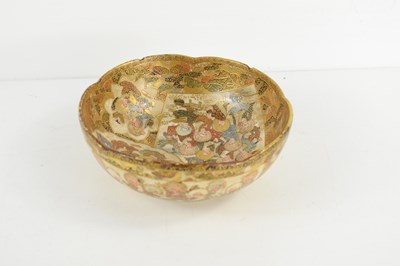 Lot 308 - A Meiji period Satsuma ware bowl, decorated...