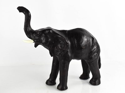 Lot 187 - A 20th century leather elephant attributed to...