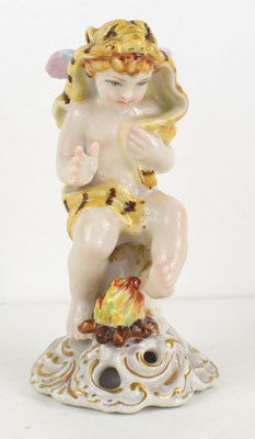 Lot 165 - A finely modelled Continental porcelain figure...