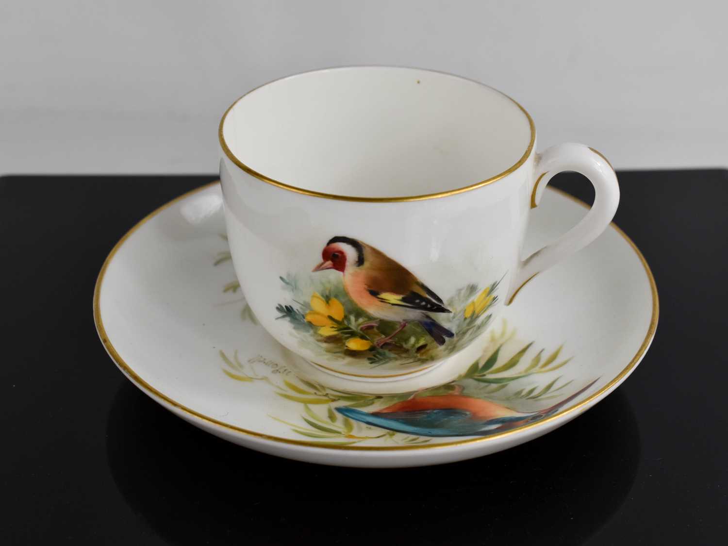 Lot 44 - A Royal Worcester tea cup and saucer, by...