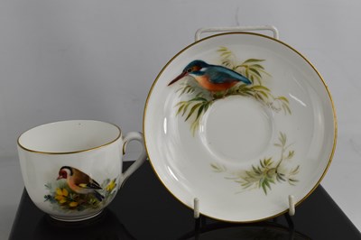 Lot 44 - A Royal Worcester tea cup and saucer, by...