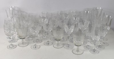 Lot 214 - A group of crystal glasses to include wine and...