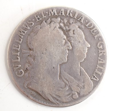 Lot 326 - A William & Mary silver half-crown dated 1689.