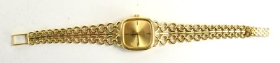 Lot 293 - A lady's 18ct gold Omega De Ville wristwatch...