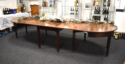 Lot 638 - A large Victorian four piece mahogany dining...