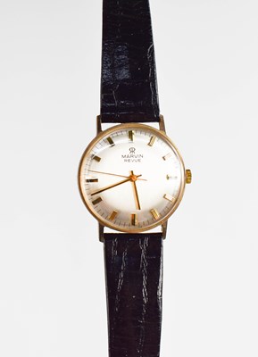 Lot 200 - A Martin Revue 9ct gold cased wristwatch,...