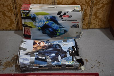 Lot 81 - Two boxed Scalextric sets, Moto GP and Quantum...