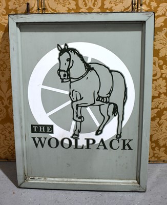 Lot 188 - A vintage double sided "The Woolpack" pub sign,...