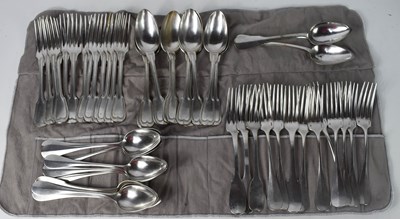 Lot 173 - A group of Christofle silver plated flatware,...