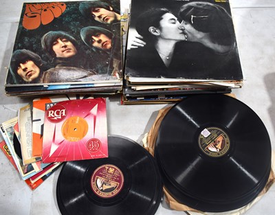 Lot 89 - A group of LPs, singles and 78rpm records to...