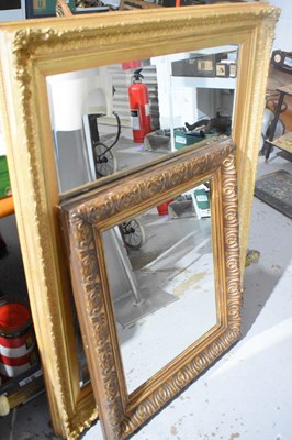 Lot 609 - A Victorian giltwood wall mirror, with...