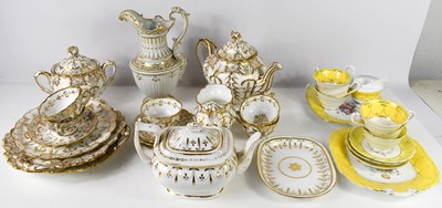 Lot 227 - A 19th century part tea service, comprising...