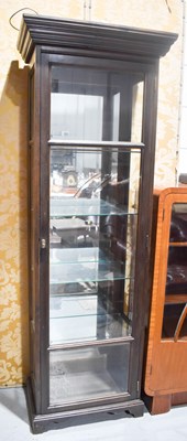 Lot 651 - A mahogany glass display cabinet, with...