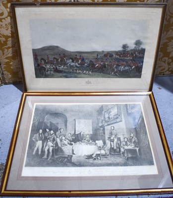 Lot 307 - The Melton Breakfast, a 19th century print,...