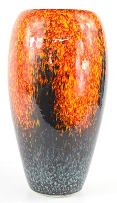 Lot 99 - A Poole "Sunburst" design ovoid vase, red and...