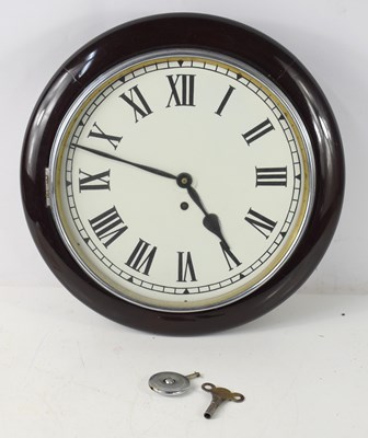 Lot 352 - An early 20th century wall clock with Garrard...