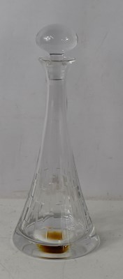 Lot 202 - A Dartington glass decanter of trumpet form,...