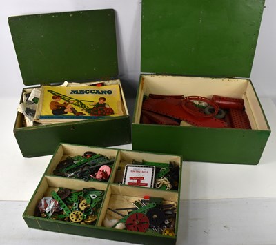 Lot 99 - A collection of vintage meccano, predominantly...