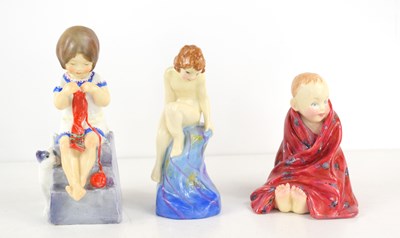 Lot 114 - A Royal Worcester figurine "Saturday Child...