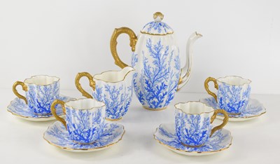 Lot 287 - A 19th century Coalport part coffee set,...