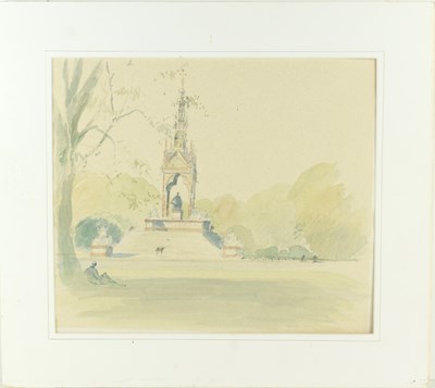 Lot 393 - A watercolour on paper in the manner of Hugh...