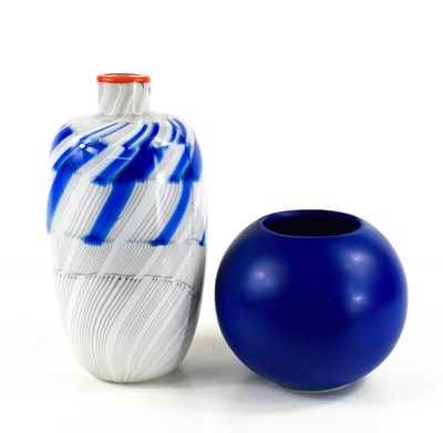 Lot 15 - A Charlie Meaker (1946-2011) glass vase,...