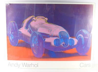 Lot 412 - An Andy Warhol "Cars" poster, depicting a...