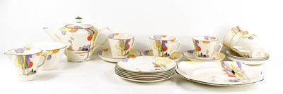 Lot 144 - An Art Deco Tams Ware 'Woodland' part tea...