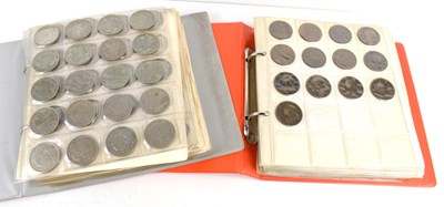 Lot 341 - Two coin albums, The Britannia album with...