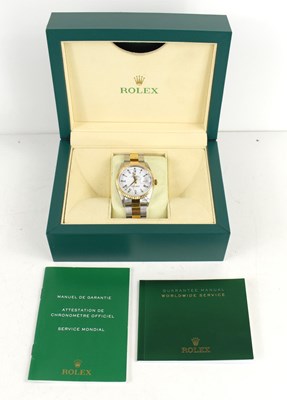 Lot 280 - A Rolex Oyster Perpetual date adjust...