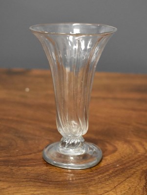Lot 77 - An 18th century jelly glass, the bell shaped...