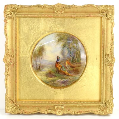 Lot 213 - A Royal Worcester porcelain plaque by James...