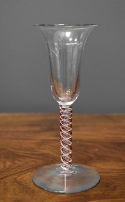Lot 78 - An 18th century Continental soda glass wine...