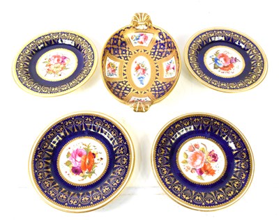 Lot 242 - A set of four Worcester Grainger & Co...