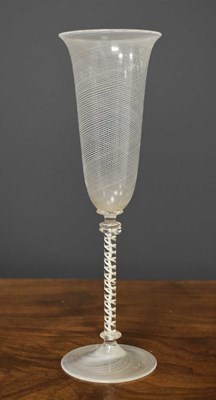 Lot 79 - An unusual Edwardian Champagne flute in the...