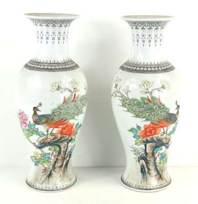 Lot 299 - A pair of mid 20th century Chinese porcelain...