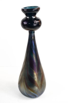 Lot 42 - A Swedish Eisch glass vase, circa 1980, with...