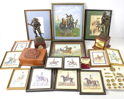 Lot 20 - A group of military related items to include a...
