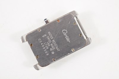 Lot 289 - A vintage 18ct white gold Cartier watch in the...