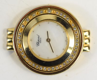 Lot 273 - A Chopard quartz movement wristwatch, the gold...