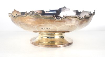 Lot 401 - An Art Deco silver pedestal bowl with...