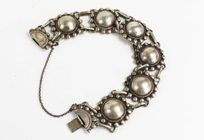 Lot 78 - A sterling silver bracelet, likely Norway /...