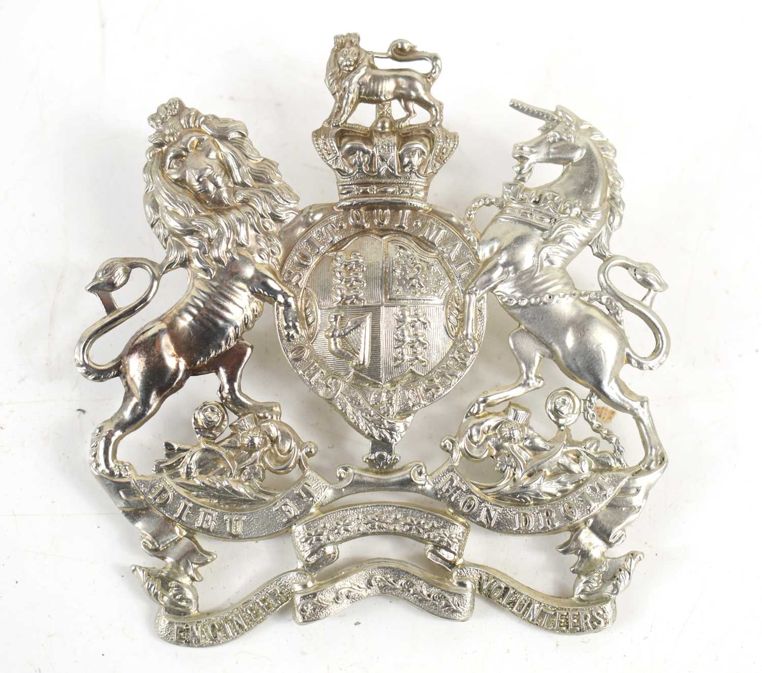Lot 63 - A Victorian Royal Engineer Volunteers helmet...