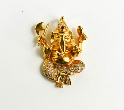 Lot 177 - A 22ct gold Ganesh pendant in the form of a...