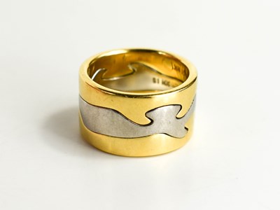 Lot 20 - A Georg Jensen 18ct gold Fusion ring by Nina...