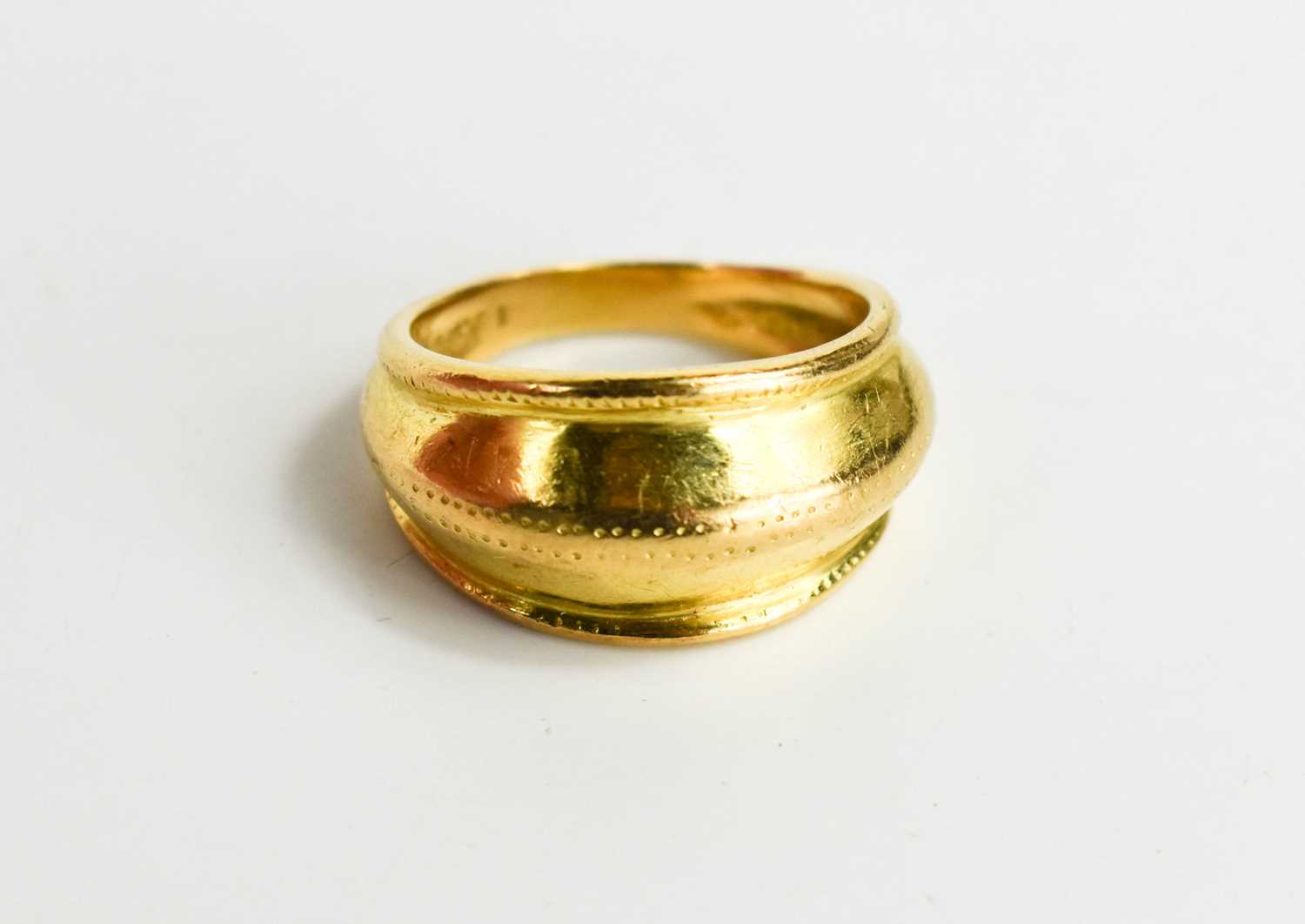 Lot 14 - An 18ct gold ring, in the ancient Nordic style,...